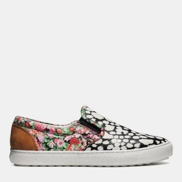 Coach C103 Pointy Toe Zebra Print Sneakers Sz 6.5 - Picture 2 of 16